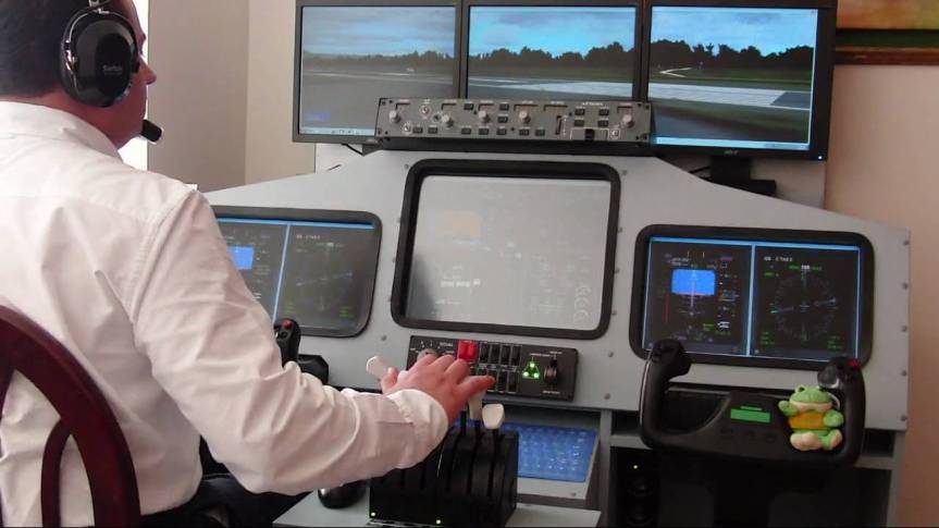 Man With Powerful Flight Simulator Is Fine With Being Single During The Holidays